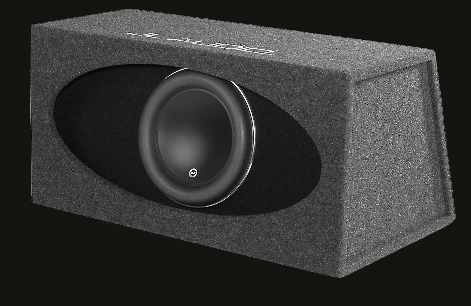 JL Audio HO112R-W7AE Ported H.O. Wedge™ enclosure with one 12" W7AE subwoofer image 0