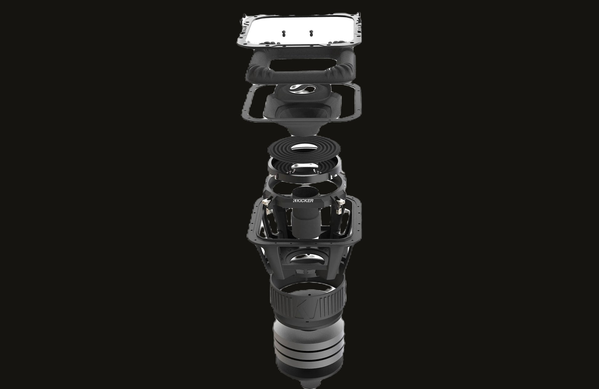 Kicker 49L7X121 SoloX L7X 12" dual 1-ohm voice coil component subwoofer image 1