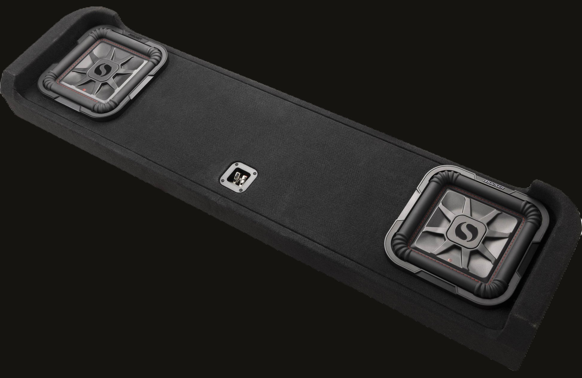 Kicker 51KFDL7T102 L7T custom subwoofer enclosure with two 10" speakers — fits s image 0