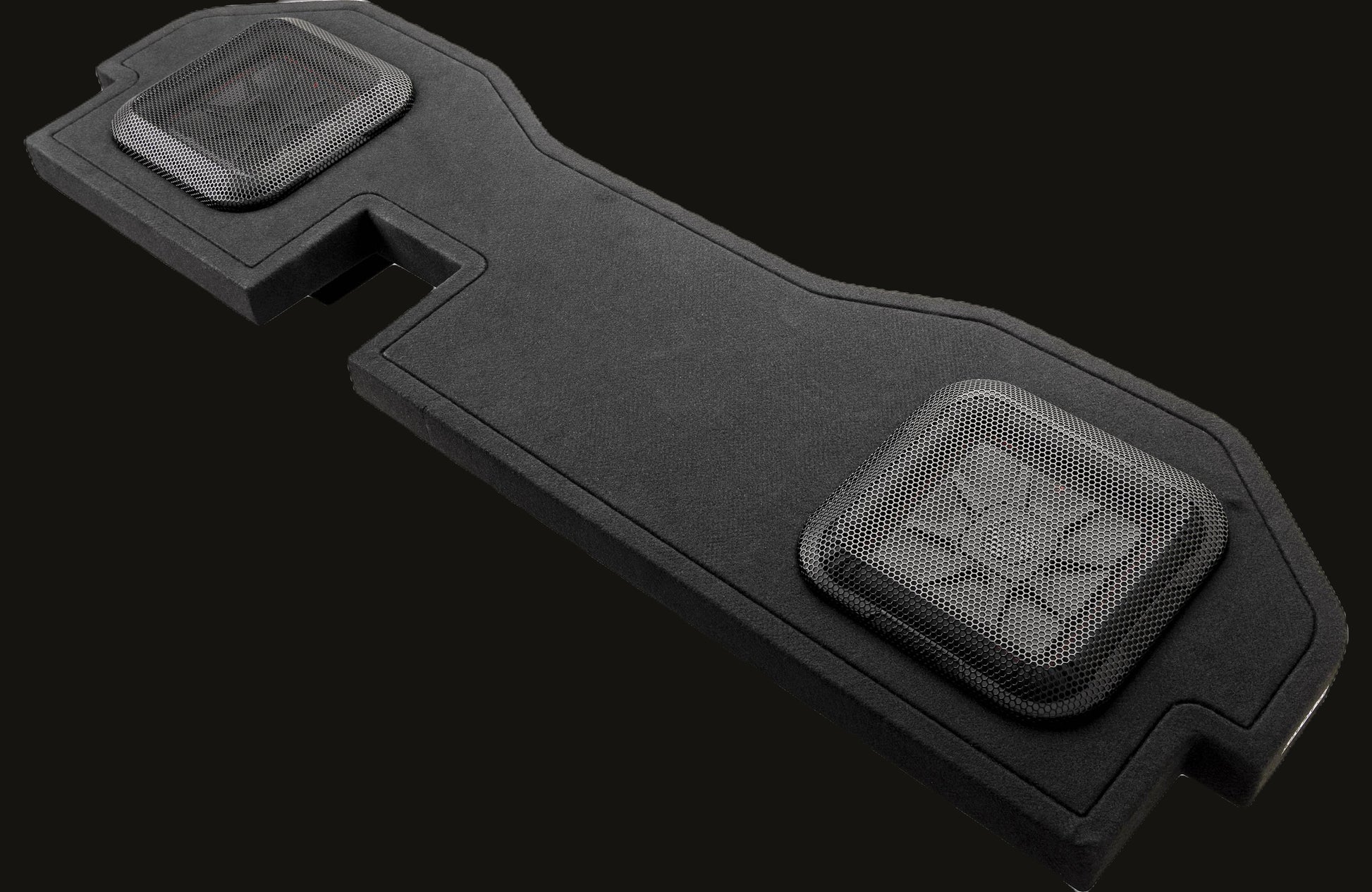 Kicker 51KRDL7T102 L7T custom subwoofer enclosure with two 10" speakers — fits s image 2