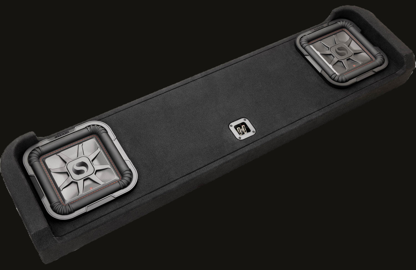 Kicker 51KFDL7T102 L7T custom subwoofer enclosure with two 10" speakers — fits s image 5