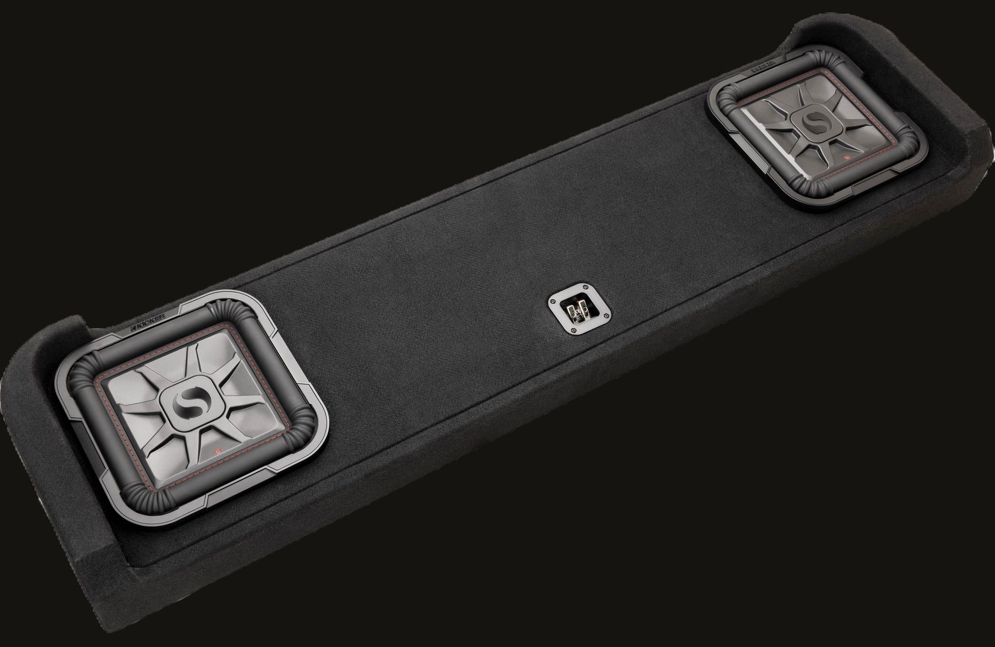 Kicker 51KFDL7T102 L7T custom subwoofer enclosure with two 10" speakers — fits s image 5