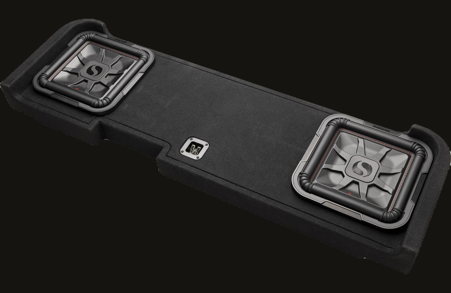 Kicker 51KGMDL7T122 L7T custom subwoofer enclosure with two 12" speakers — fits image 0