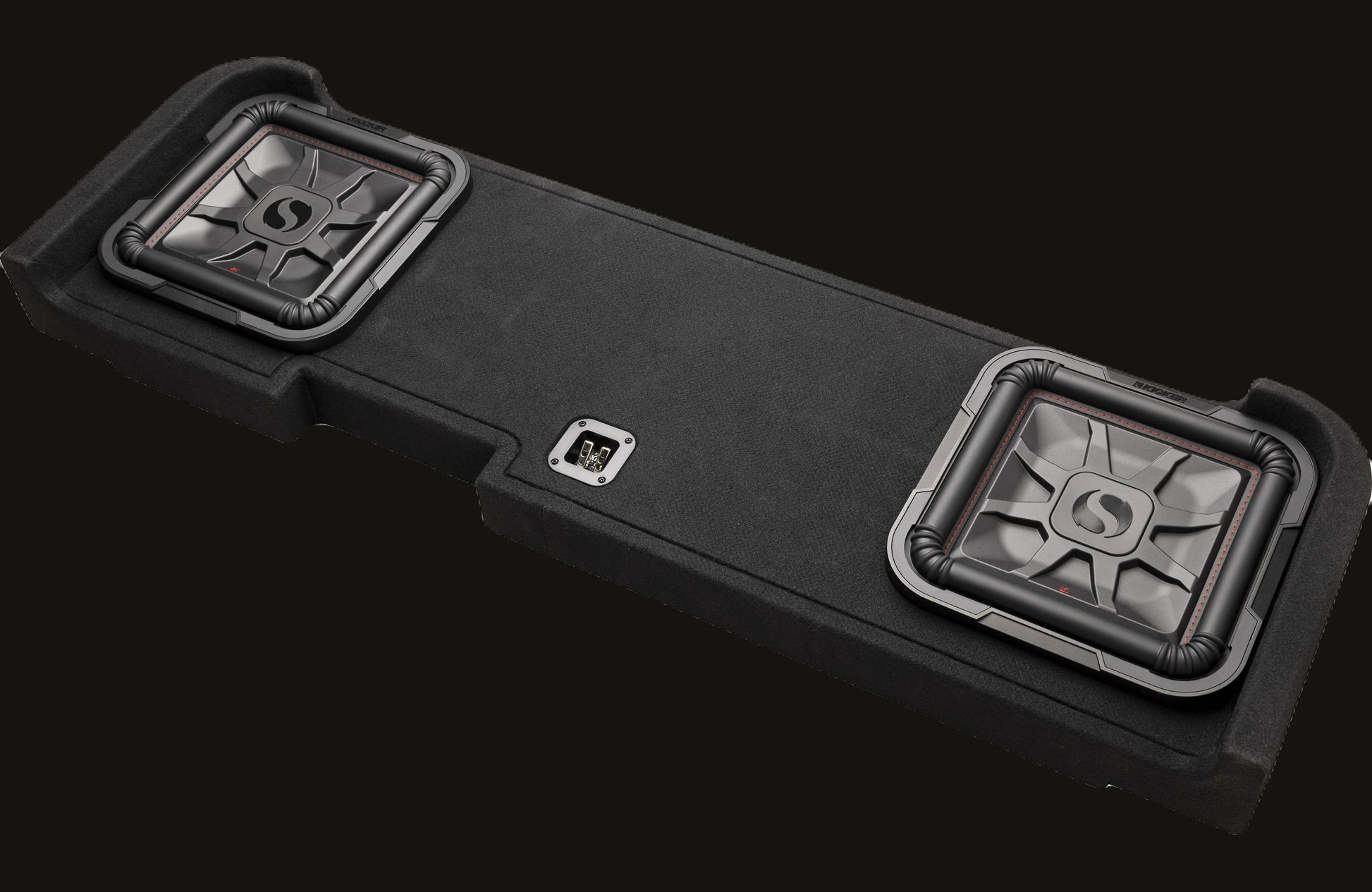 Kicker 51KGMDL7T122 L7T custom subwoofer enclosure with two 12" speakers — fits image 0