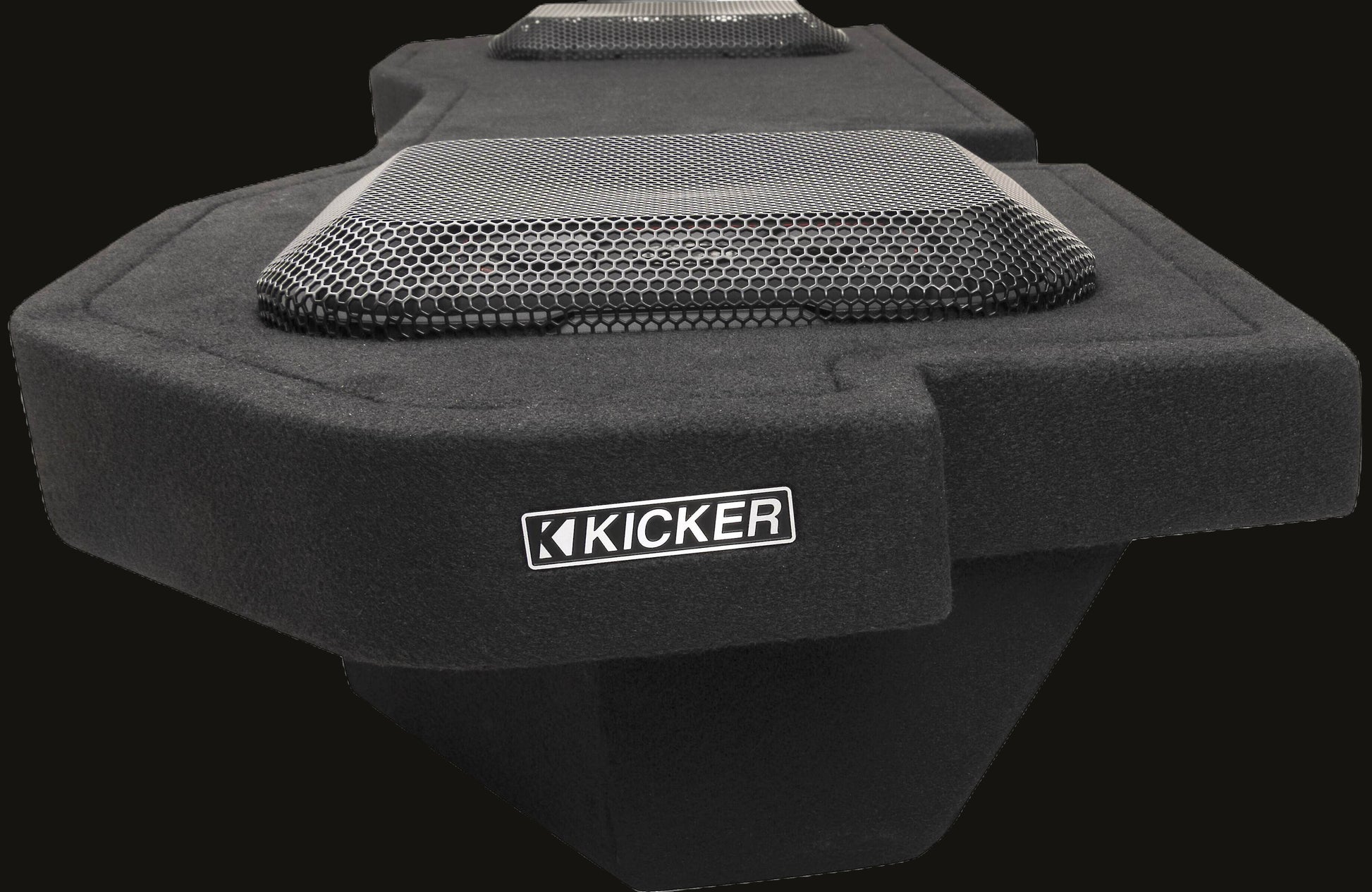 Kicker 51KRDL7T102 L7T custom subwoofer enclosure with two 10" speakers — fits s image 1