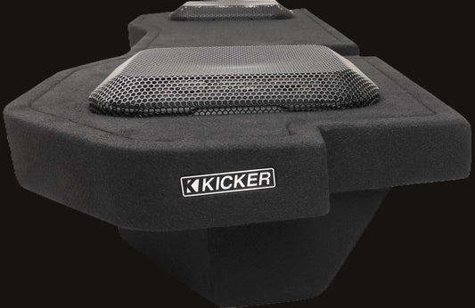 Kicker 51KRDL7T102 L7T custom subwoofer enclosure with two 10" speakers — fits s image 1