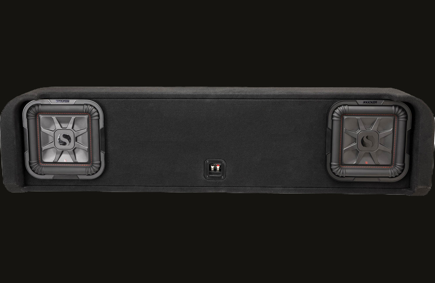Kicker 51KFDL7T102 L7T custom subwoofer enclosure with two 10" speakers — fits s image 4
