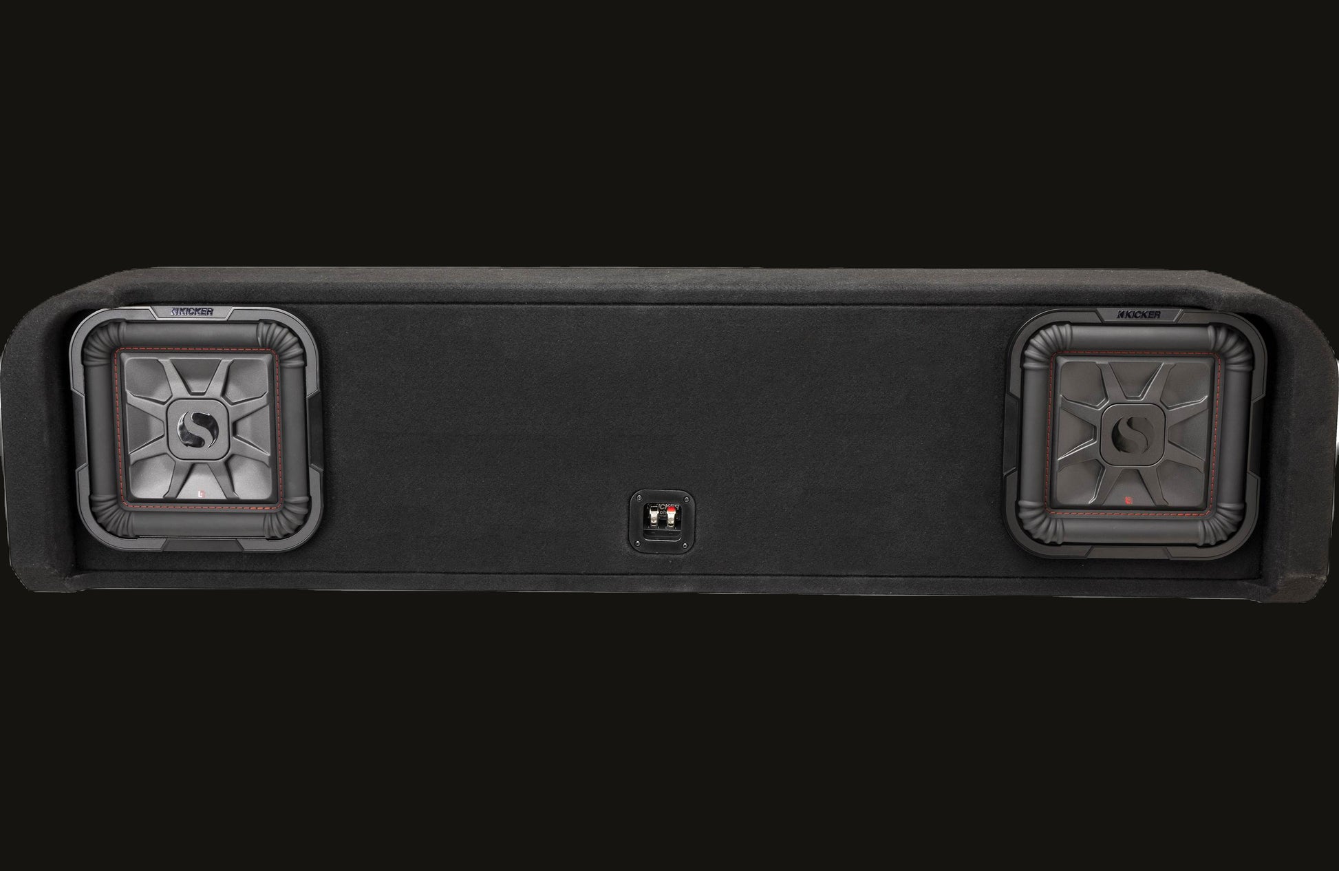 Kicker 51KFDL7T102 L7T custom subwoofer enclosure with two 10" speakers — fits s image 4